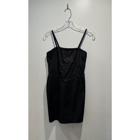 Princess Polly Size US6 Black Corset Mini Dress 100% Cotton Party Club - Picture 1 of 7